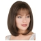 Glamorous Brown Straight Chin Length Petite Wigs