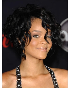 Durable Black Straight Chin Length Rihanna Wigs Durable Black Straight Chin Length Rihanna Wigs