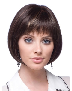 Trendy Lace Front Straight Chin Length Wigs For Cancer Trendy Lace Front Straight Chin Length Wigs For Cancer