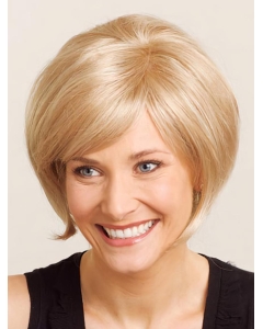 Gorgeous Blonde Straight Chin Length Wigs For Cancer Gorgeous Blonde Straight Chin Length Wigs For Cancer