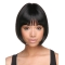 Gentle Black Straight Chin Length African American Wigs