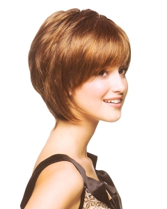 Fashionable Auburn Straight Chin Length Bob Wigs Fashionable Auburn Straight Chin Length Bob Wigs