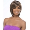 Impressive Brown Straight Chin Length African American Wigs