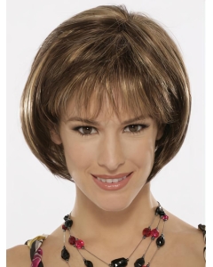 Ideal Brown Straight Chin Length Bob Wigs Ideal Brown Straight Chin Length Bob Wigs