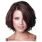 Exquisite Auburn Lace Front Chin Length Wigs For Cancer