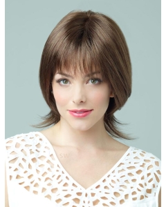 Brown Straight Synthetic Easeful Medium Wigs Brown Straight Synthetic Easeful Medium Wigs