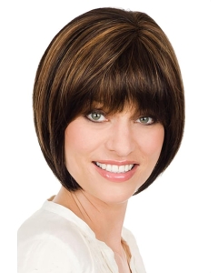 Flexibility Monofilament Straight Chin Length Lace Wigs Flexibility Monofilament Straight Chin Length Lace Wigs