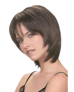 Flexibility Brown Straight Chin Length Bob Wigs Flexibility Brown Straight Chin Length Bob Wigs