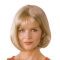 Mature Blonde Monofilament Chin Length Bob Wigs