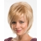 Mature Blonde Straight Chin Length Synthetic Wigs