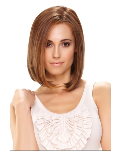 Fashionable Straight Monofilament Chin Length Lace Wigs For Cancer Fashionable Straight Monofilament Chin Length Lace Wigs For Cancer