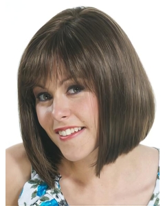 Good Brown Straight Chin Length Wigs For Cancer Good Brown Straight Chin Length Wigs For Cancer