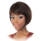 Affordable Brown Straight Chin Length African American Wigs