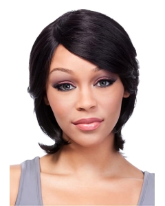 Black Straight Chin Length African American Wigs Black Straight Chin Length African American Wigs