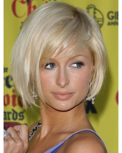Cosy Blonde Straight Chin Length Paris Hilton Wigs