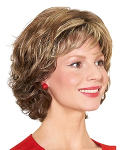 Curly With Bangs Monofilament 12" Blonde Synthetic Wigs For Women Curly With Bangs Monofilament 12" Blonde Synthetic Wigs For Women