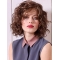 Monofilament Blonde Chin Length Curly 10" Layered Synthetic Wigs