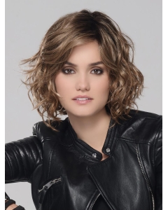 Chin Length Brown Synthetic Wigs With Bangs Chin Length Brown Synthetic Wigs With Bangs