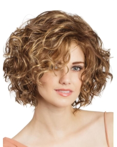 Bob Cut Curly 11" Blonde Lace Front Wigs Bob Cut Curly 11" Blonde Lace Front Wigs