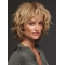 Curly 100% Hand-Tied Blonde Layered Human Hair Hand Tied Wigs