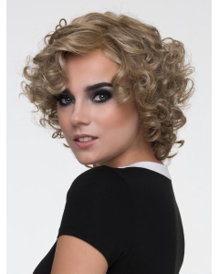 10" Curly Brown Layered Monofilament Synetic Wigs 10" Curly Brown Layered Monofilament Synetic Wigs