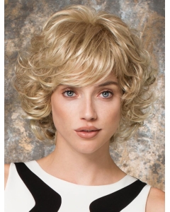 Fabulous Curly Design Chin Length Blonde Layered Wigs Fabulous Curly Design Chin Length Blonde Layered Wigs