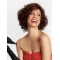 Ideal Chin Length Curly Brown Classic Wigs