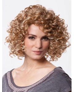Fashion Brown Curly Chin Length Petite Wigs Fashion Brown Curly Chin Length Petite Wigs
