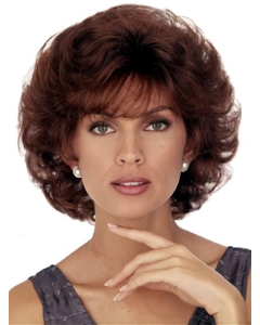 Modern Auburn Curly Chin Length Classic Wigs Modern Auburn Curly Chin Length Classic Wigs