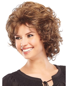 Durable Auburn Curly Chin Length Classic Wigs Durable Auburn Curly Chin Length Classic Wigs