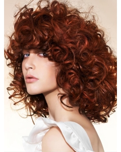Fabulous Chin Length Curly Lace Front Copper Wigs 16 Inch Fabulous Chin Length Curly Lace Front Copper Wigs 16 Inch