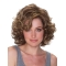 Impressive Blonde Curly Chin Length Synthetic Wigs