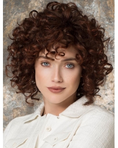 High Quality Chin Length Curly Auburn Layered Perfect Wigs High Quality Chin Length Curly Auburn Layered Perfect Wigs