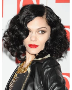 Natural Black Curly Chin Length Jessie J Wigs Natural Black Curly Chin Length Jessie J Wigs