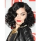 Natural Black Curly Chin Length Jessie J Wigs