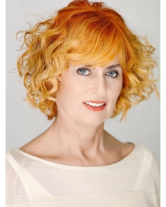12" Curly Chin Length Lace Front With Bangs Human Hair Wigs 12" Curly Chin Length Lace Front With Bangs Human Hair Wigs