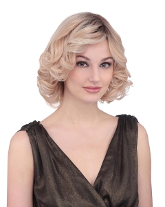 Popular Chin Length Curly Blonde With Bangs Amazing Wigs Popular Chin Length Curly Blonde With Bangs Amazing Wigs