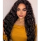 Natural Looking Long Curly  Mystical Synthetic Lace Front Wigs For African American Women