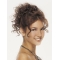 Designed Brown Curly Clip in Hairpieces