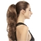 Trendy Brown Wavy Long Clip in Hairpieces