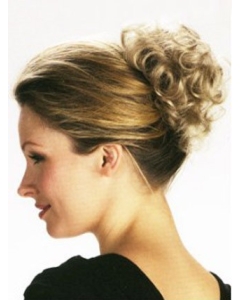 Impressive Blonde Curly Short Clip in Hairpieces Impressive Blonde Curly Short Clip in Hairpieces