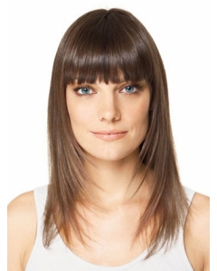 Modern Brown Straight Long Clip in Hairpieces Modern Brown Straight Long Clip in Hairpieces