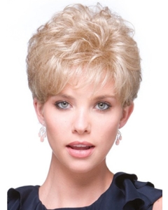 Durable Blonde Curly Short Hair Falls & Half Durable Blonde Curly Short Hair Falls & Half