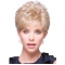 Durable Blonde Curly Short Hair Falls & Half