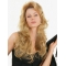 Sassy Blonde Wavy Long Human Hair Wigs & Half Wigs