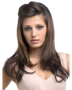 Fashion Brown Wavy Long Synthetic Hair Wigs & Half Wigs Fashion Brown Wavy Long Synthetic Hair Wigs & Half Wigs