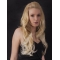Modern Blonde Wavy Long Human Hair Wigs & Half Wigs
