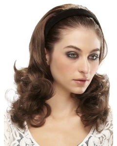 Fabulous Brown Wavy Long Human Hair Wigs & Half Wigs Fabulous Brown Wavy Long Human Hair Wigs & Half Wigs