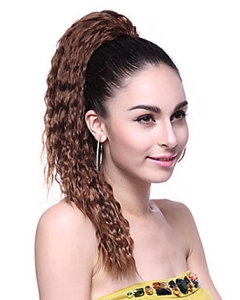 Good Brown Wavy Long Ponytails Hairpieces Good Brown Wavy Long Ponytails Hairpieces