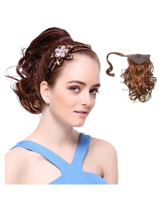 Affordable Auburn Wavy Ponytails Hairpieces Affordable Auburn Wavy Ponytails Hairpieces